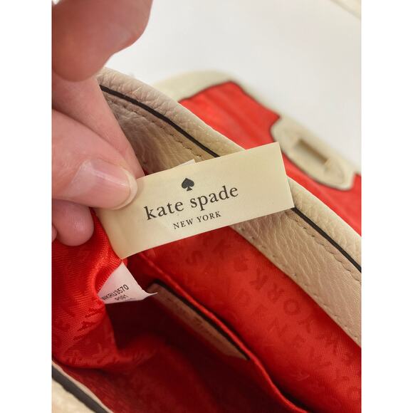 KATE SPADE,SMALL IVORY PEBBLED LEATHER QUILTED CROSSOBODY - Picture 11 of 16